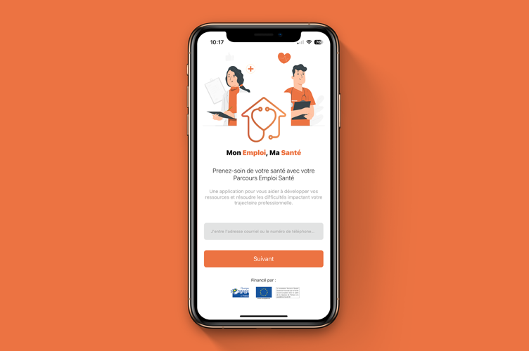 Application mobile France Travail - Ecran de connexion